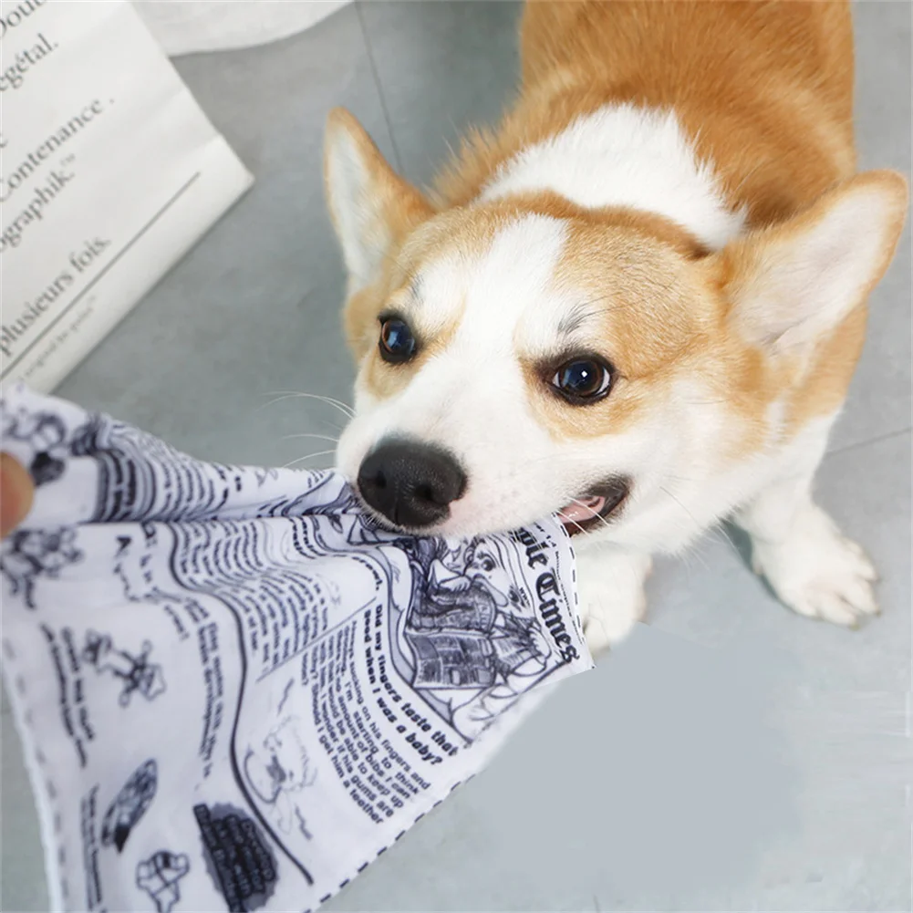 

Забавная бумага, тереть звук, собака жевательная игрушка, укус, устойчивая новинка, бумажная ткань, замена, Маленькие Средние игрушки для со...