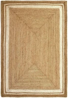 rug 100 natural jute rug jute carpet reversible braided modern rustic look pure handmade weaving