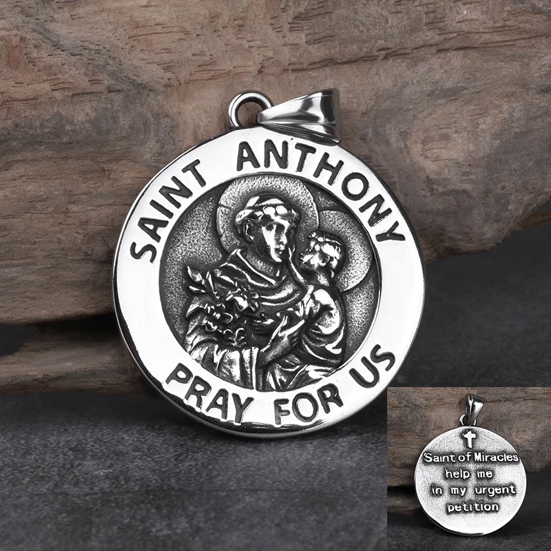 Цепочка с подвеской в виде медальона из католического Святого Бенедикта