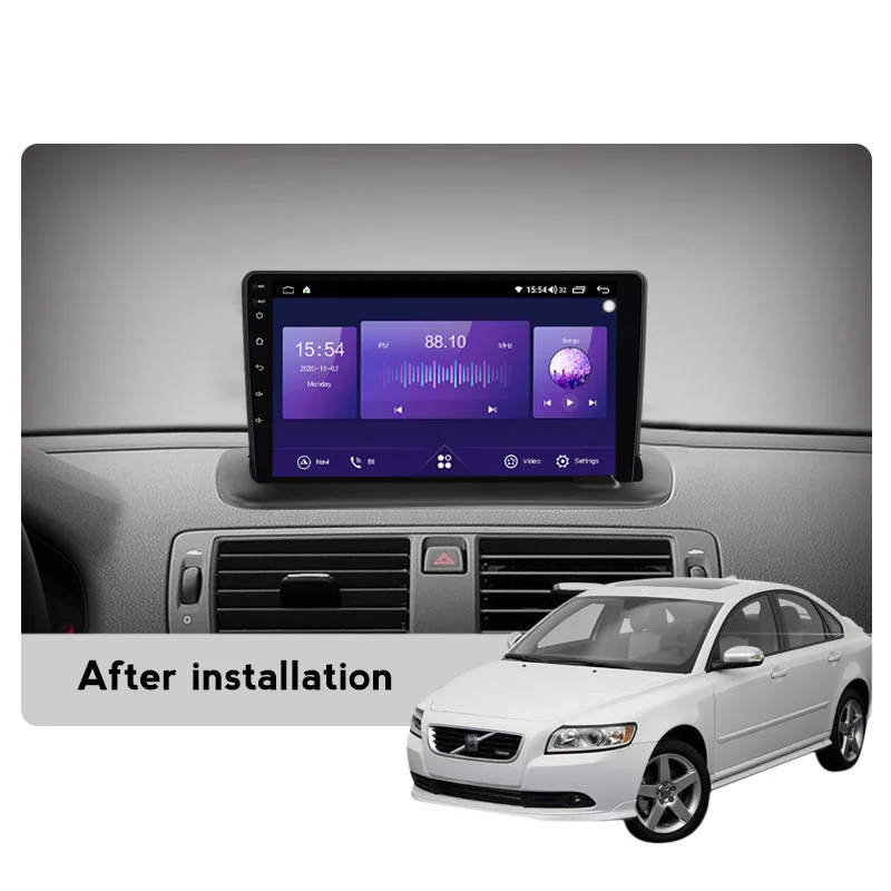 MEKEDE 9 &quotAndroid 11 8 + 128G автомобильный радиоприемник DVD GPS-навигация для Volvo S40 C30 C70 2004-2012