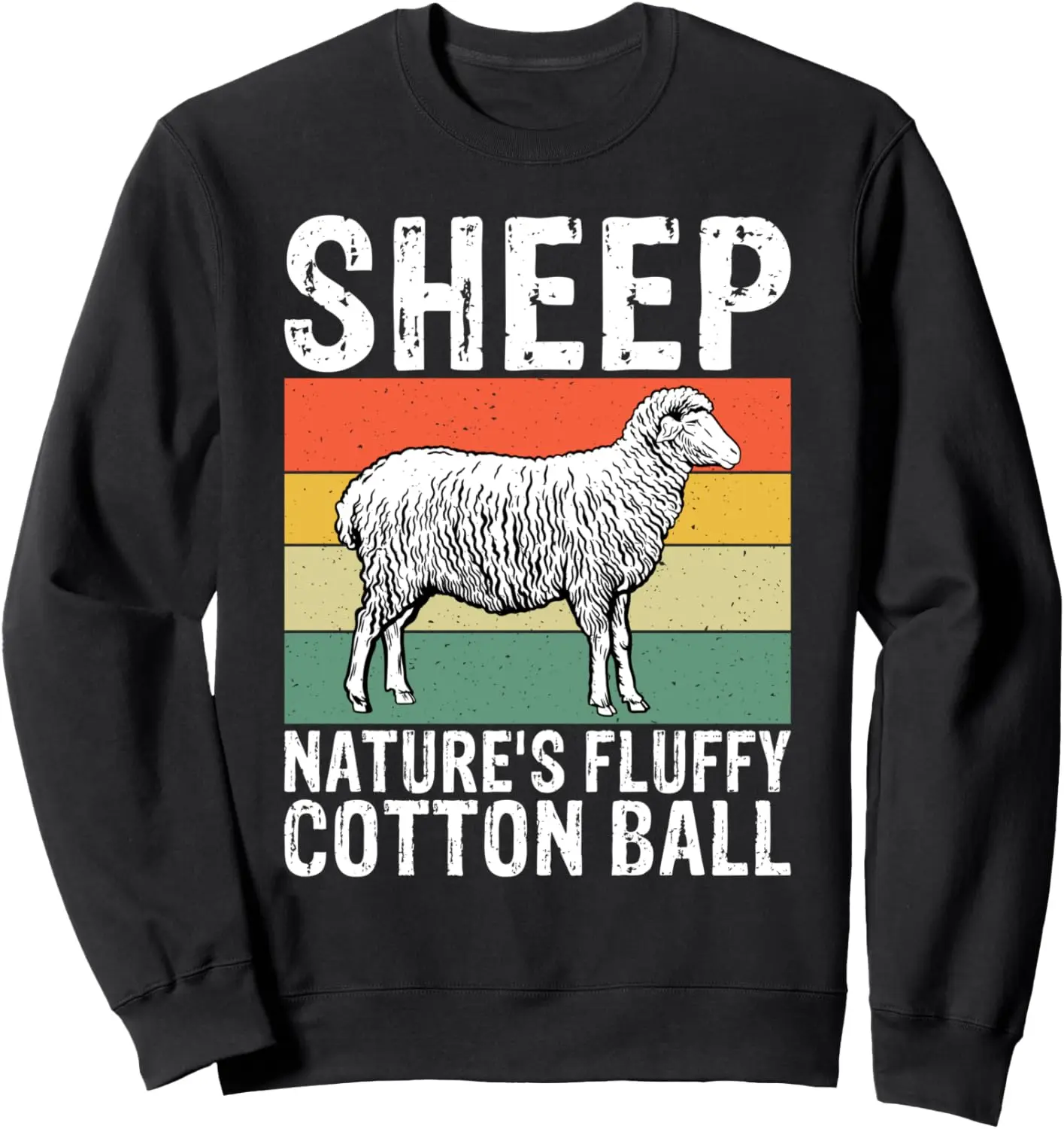 Sheep Natures Fluffy Cotton Ball Sweatshirt