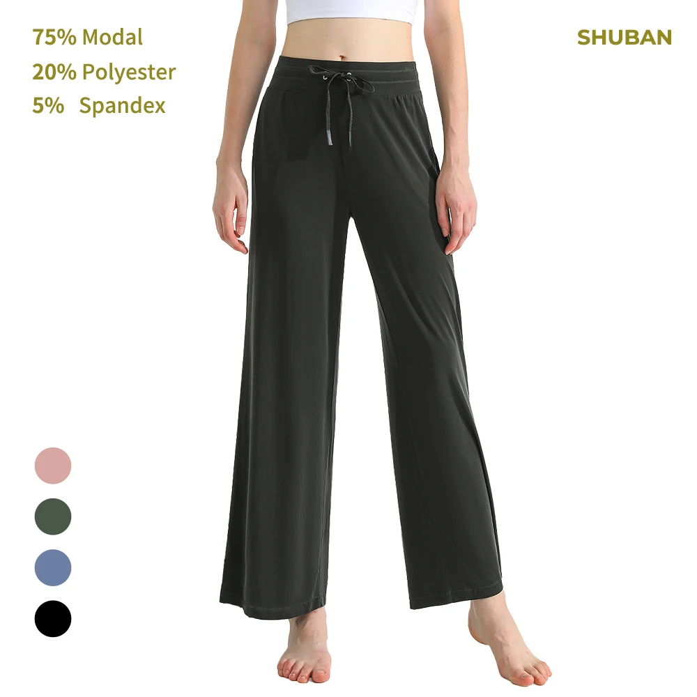 

Sports Yoga Modal Women's Wide-leg Casual Running Slim High-waist Fitness Yoga Pants Drape Trousers
