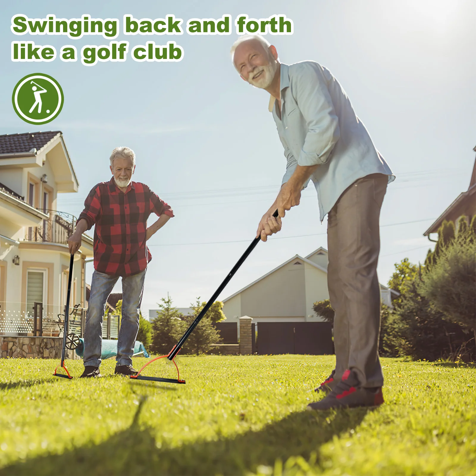 Ручной резак для сорняков с двузубыми стальными лезвиями бренд Toorise корпус из