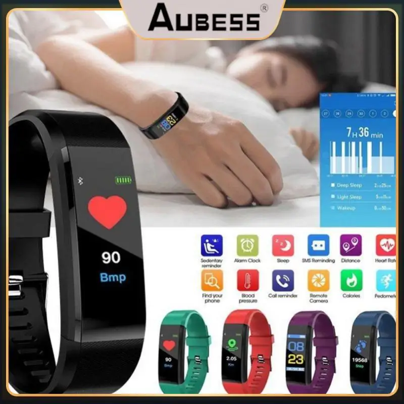 

Usb Charging Waterproof Activity Tracker Wrist Band Bracelet Touch Control Global Version Smart Watch Alarm Clock