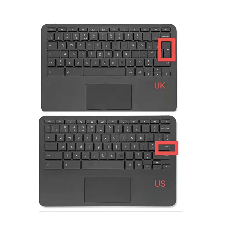 

NEW Original Palmrest Upper Case WithTouchpad Keyboard US/UK Version Black For HP Chromrbook11 G8 EE TPN-Q232 Series Laptop