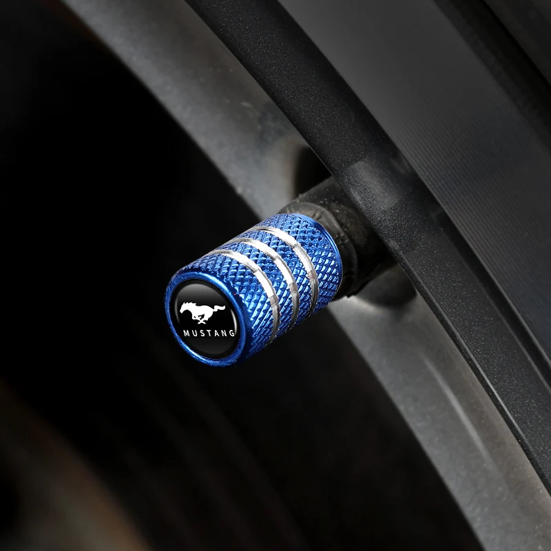 Колпачки клапанов для автомобильных колес Ford ST Racing RS S Mustang Kuga Fiesta Fusion Mondeo Edge Focu 4