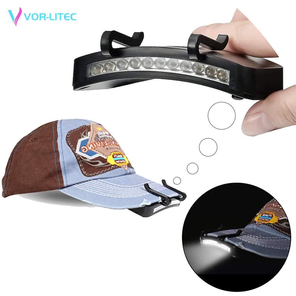 Суперъяркий Головной фонарь с 11 светодиодами головсветильник зажимом