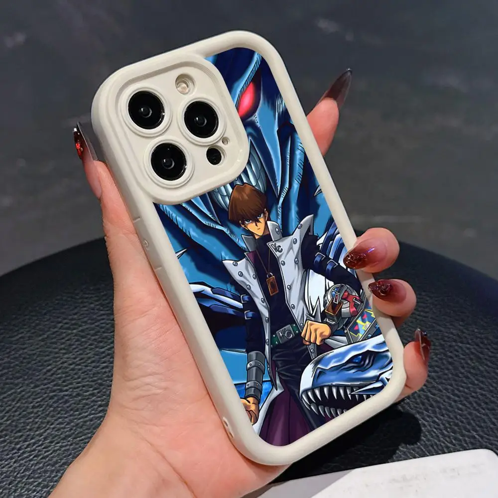 Фото Чехол для телефона Yugioh Seto Kaiba для iPhone 17 16 15 14 13 12 11 Air Pro Max Plus, белый, мягкий, из ТПУ, противоударный №3