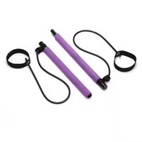 yoga portable gym workout pilates bar trainer elastic bands for fitness resistance bands exerciser pull rope equipment