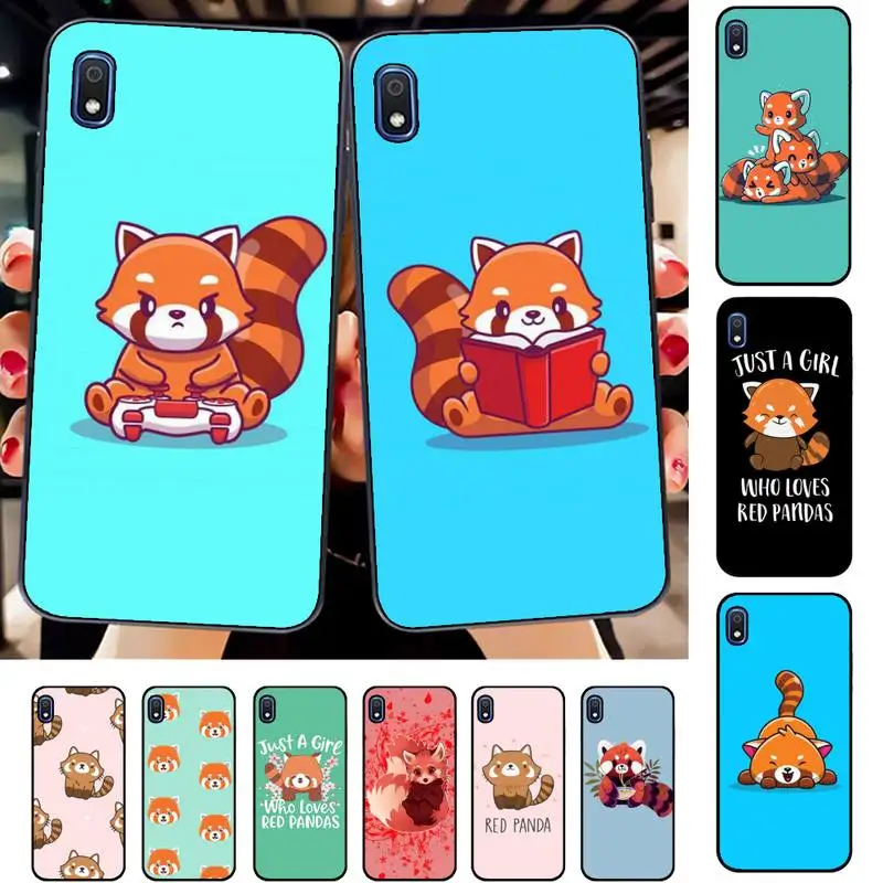 

LVTLV red panda Phone Case for Samsung A51 01 50 71 21S 70 31 40 30 10 20 S E 11 91 A7 A8 2018