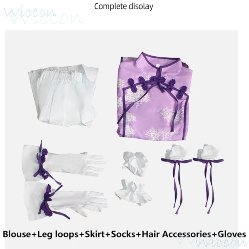 Аниме Akemi Homura cheongsam в китайском стиле Cos Magi Madoka Magica Косплей Униформа на Хэллоуин