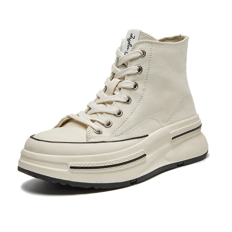 Canvas Shoes Women's Platform Shoes 2023 New Spring And Autumn Burst Model European Station Sports Shoes Leisure Board