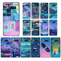 maiyaca art pixel aesthetic phone case for samsung s10 21 20 9 8 plus lite s20 ultra 7edge