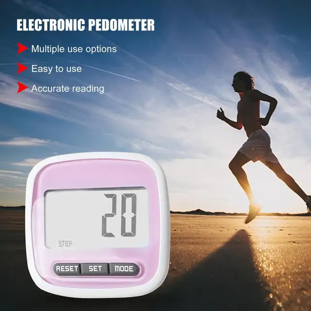 3D TriAxis Electronic Pedometer Accurate Step Counter With Large Dispaly Clip Walking Pedometer Step Counter For Running 2