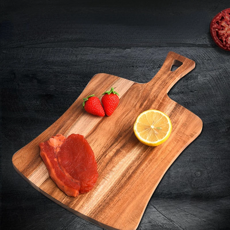 

1PCS Solid Wood Cutting Board Vegetable Wall Mounted Kitchen Accessories Supplies Cooking Tools