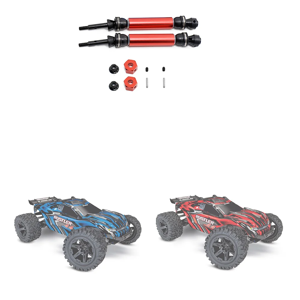 2 шт. металлический задний приводной вал CVD для 1/10 Slash Stampede Hoss VXL 2WD RC детали