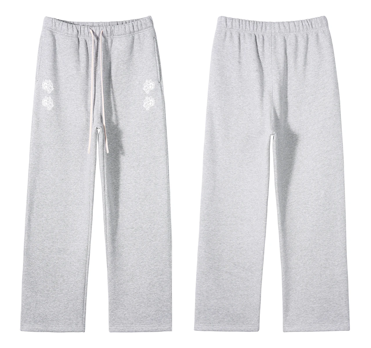 2024 Wolves Sport Oversized Sweatpants Gym Bodybuilding Fitness Men Clothing Basketball Workout Crossfit Casual Pants