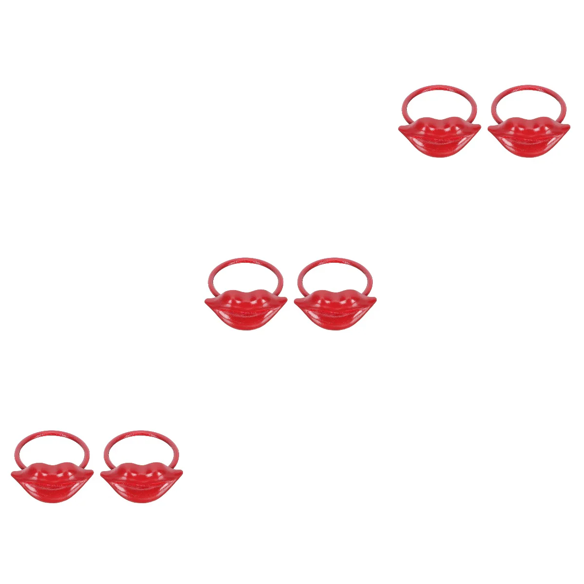 

Napkin Rings Serviette Holder Decor Red Ring Buckles Wedding Lip Buckle Festival Day Paper Clamps Tissue Valentines Table