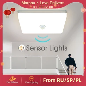 Светильник потолочный, AC85-265V, 913182436 Вт, с инфракрасным датчиком движения