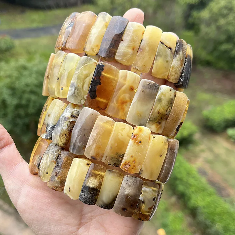 Браслет и браслет из натурального янтаря