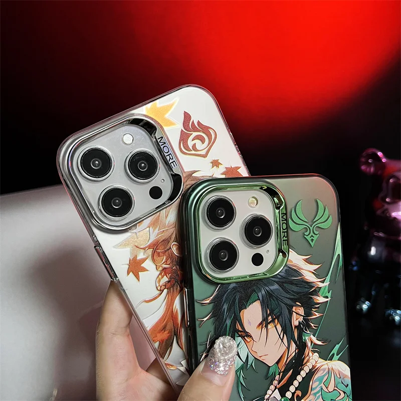 Горячий чехол в стиле аниме Genshin Impact Furina Charlotte Neuvillett Navia для iPhone 16 15 14 13 12 11 Pro Max
