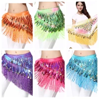 new style lady costume skirt belt hip wrap waist chain professional stage clothing woman dancing wear women belly dance scarf