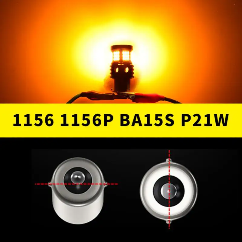 

Universal Led Steering Reverse Brake Light Multifunctional Plug&play Brake Light Canbus Anti-strobe Ba15s1156 60 Car Accessories