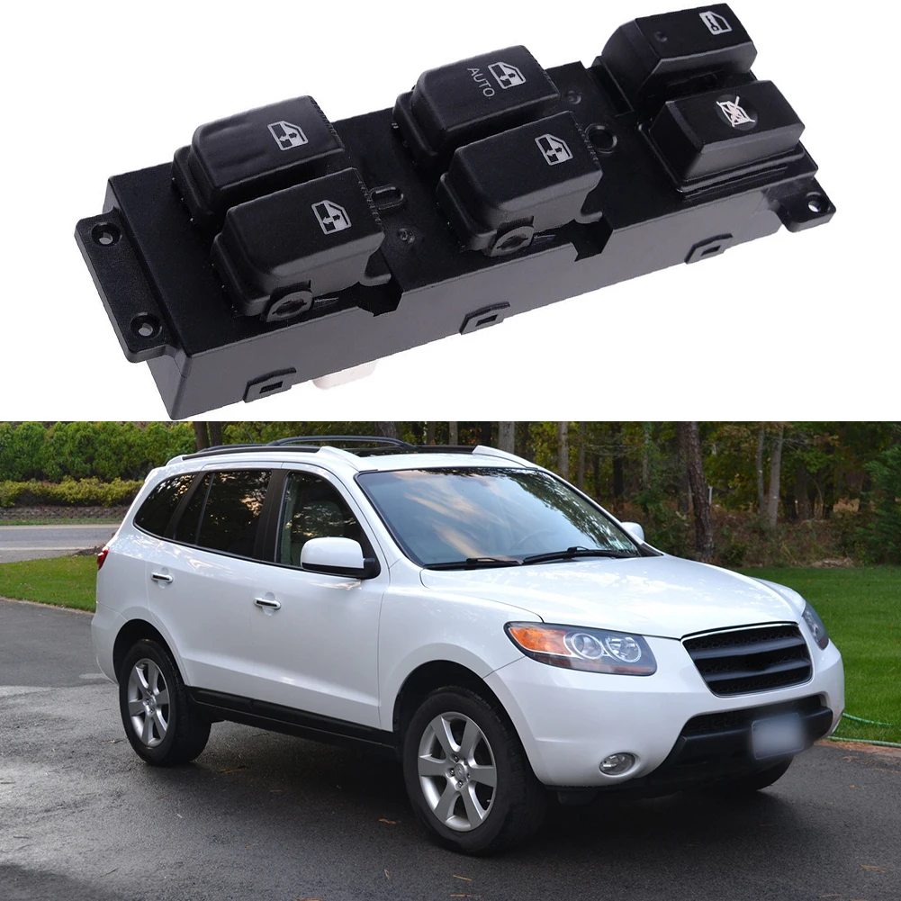 

1pcs Front Left Power Master Switch Fit For Hyundai Santa Fe CM 2007-2011 93570-2B000S4 Direct Replacement