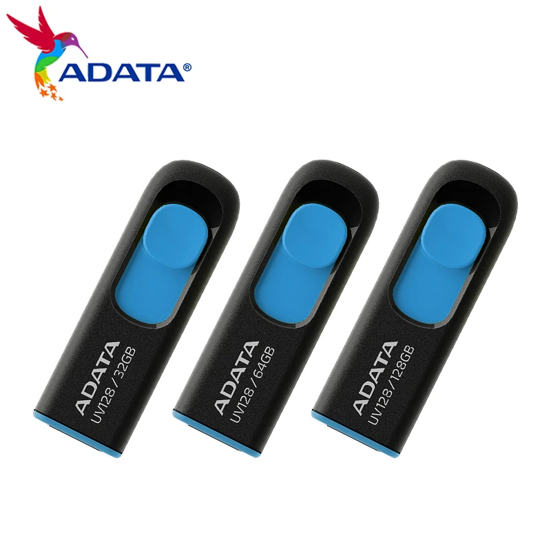ADATA U Disk UV128 серия USB3.2 скользящая телескопическая интерфейсная система без крышки