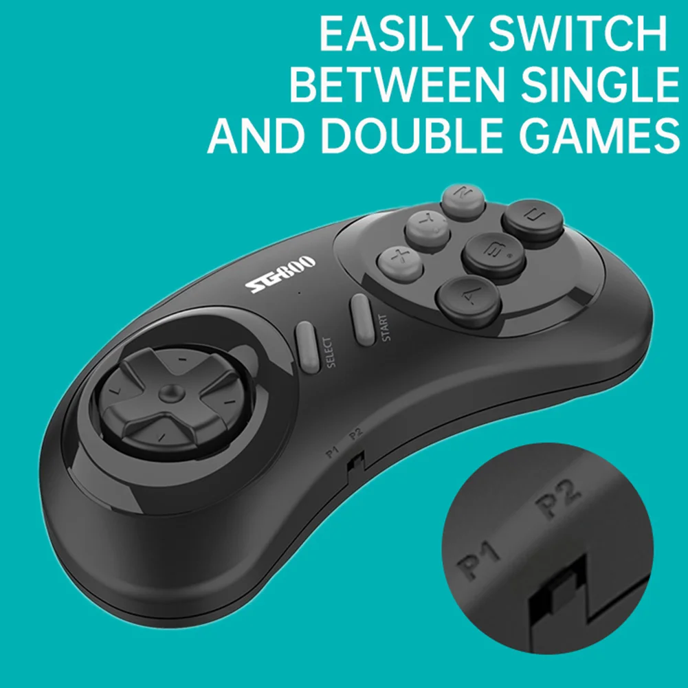 

Built-in 668 Games 2.4G Wireless Receiver Video Game Console HD TV with 2 Handheld Portable Controller for SFC/Sega Mega/Genesis