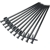 tent stakes 10 pieces 30cm multiuse heavy duty steel tarp pegs camping stakes for outdoor camping and tarp