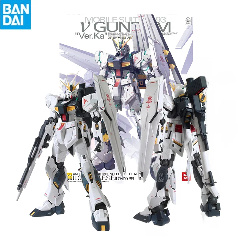 

Bandai Gunpla Mg 1/100 Rx-93 Nu Gundam Ver Ka Assembly Model High Quality Collectible Robot Kits Figures Models Kids Gift