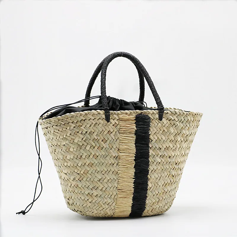 

Straw Woven Women's Handbags Handmade Bohemian Summer Beach Bag Shopper Basket Large Capacity Female Designer Tote Bags