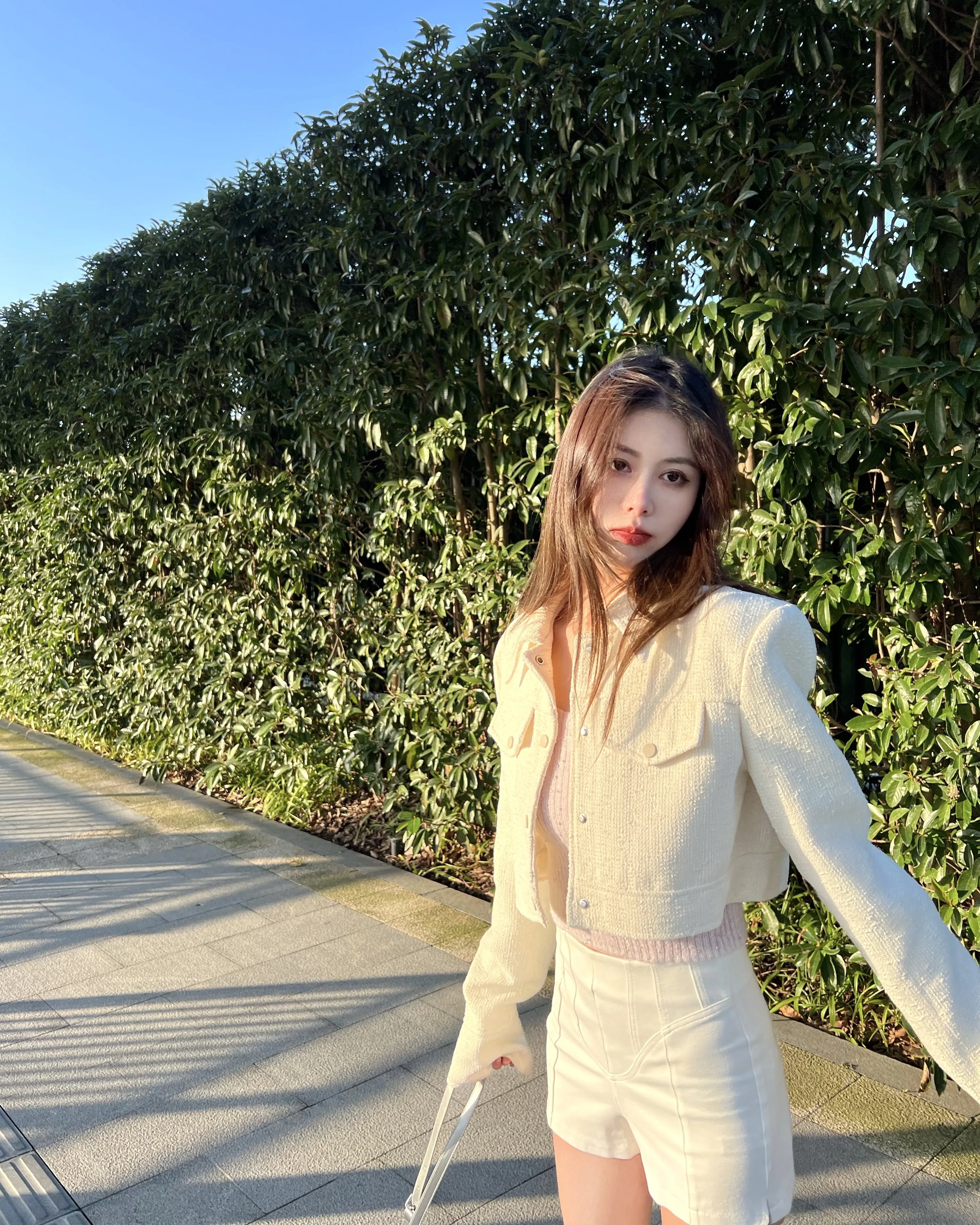 @ Uniken [Daily Blogger] Spring and Autumn Short Graceful Outerwear Women Ladies All-Matching Jacket Long sleeve Top