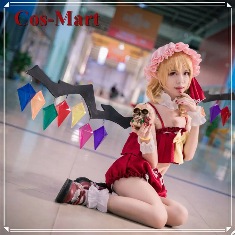 Костюм для косплея фландрид алый из игры Touhou Project фантастический летний