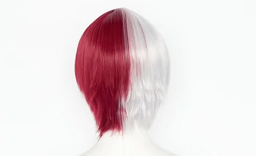 Высококачественный парик для косплея Boku no шото Тодороки Shouto серебристые белые