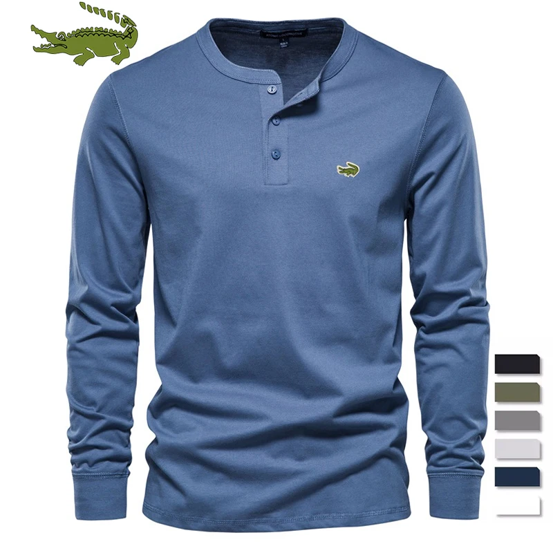 

2022 fashion embroidery logo print autumn new loose languid style men retro style round neck long sleeve