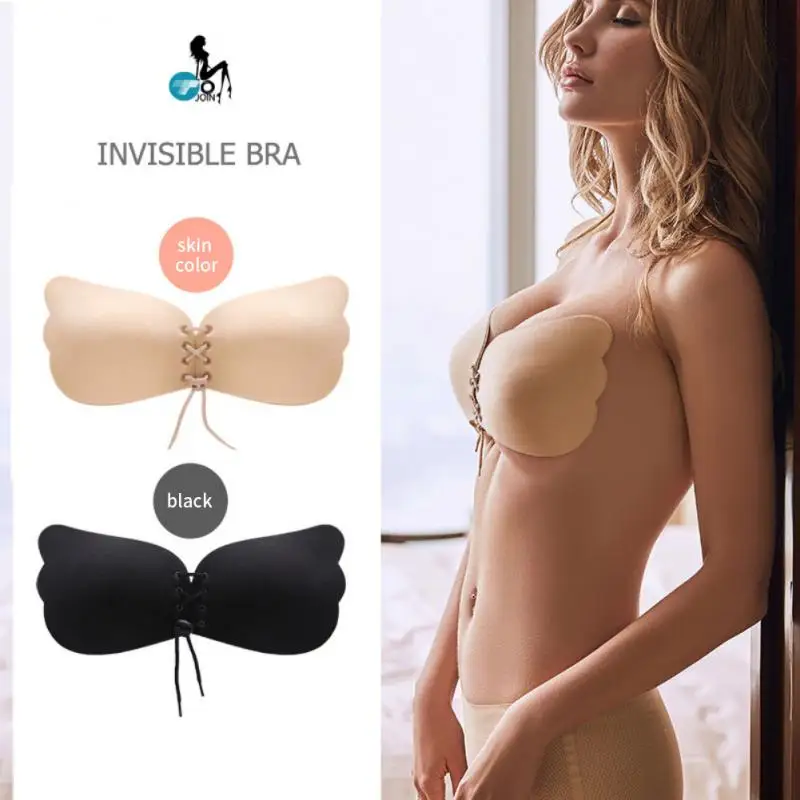 

Hot 1/2 Pair Large Size Strapless Bra Adhesive Sticky Push Up Bras For Women Rabbit Brassiere Lingerie Invisible Women Sexy Bra