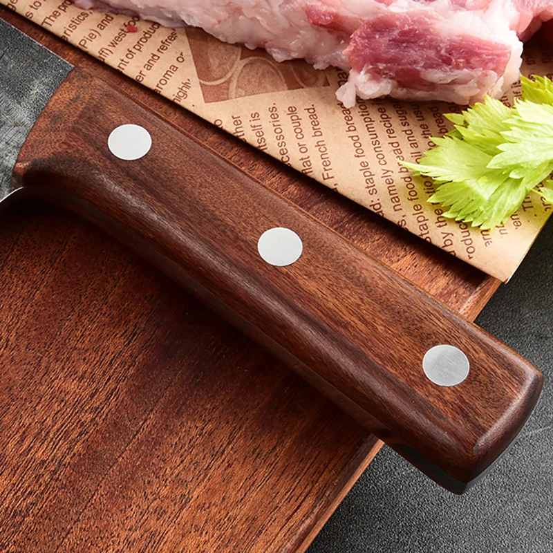 8 дюймов Кухонные ножи с деревянной ручкой острый мачете Мясницкий ручной работы