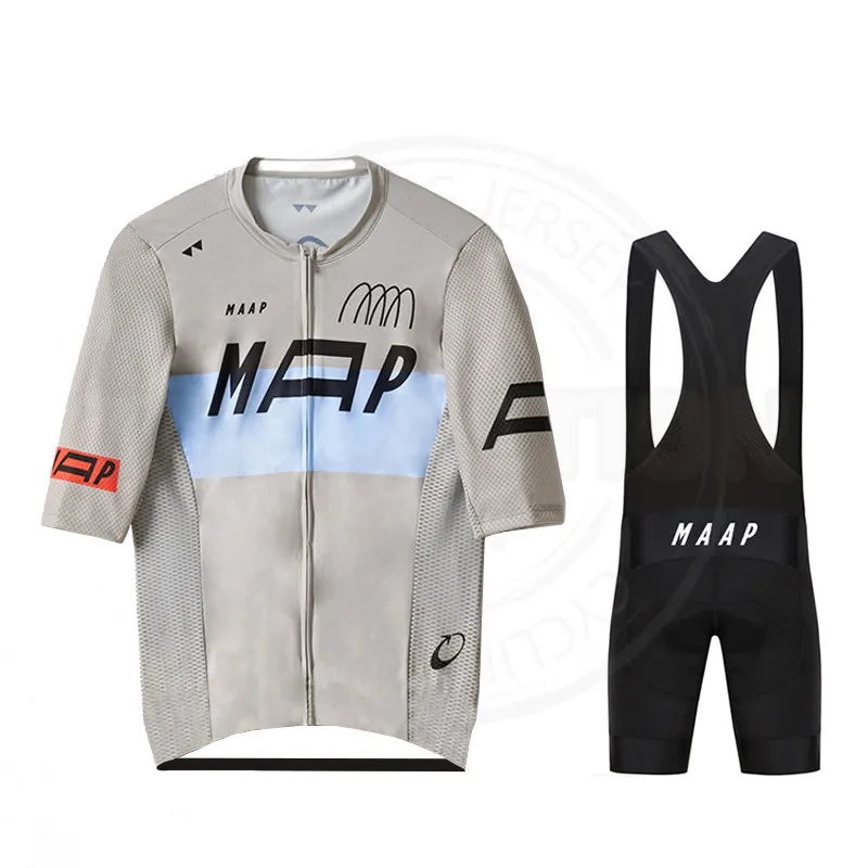 

2023 MAAP Summer Men's Cycling Jerseys Set New Team Bicycle Clothes Quick Dry Short Sleeve Triathlon Ropa De Ciclismo Hombre