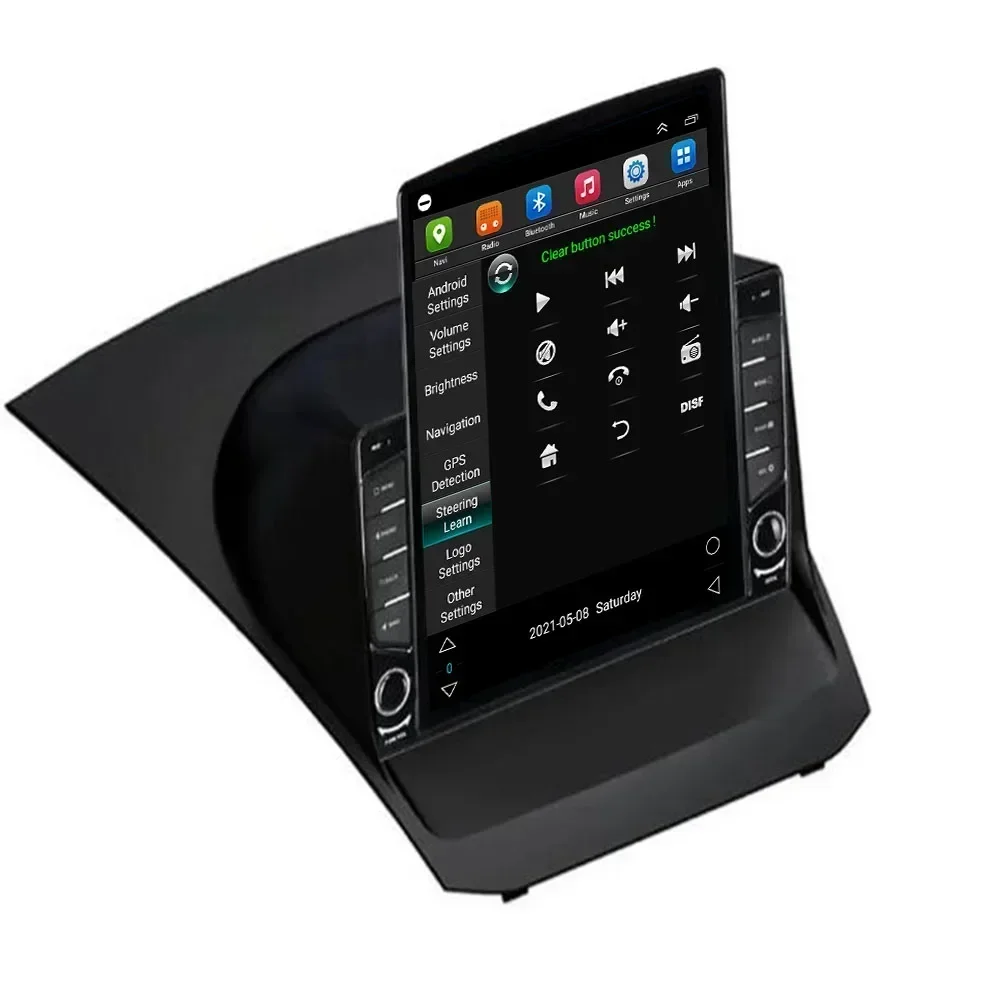 For Tesla Style 2 Din Android 13 Car Radio Ford Fiesta 2009-2012 Multimedia Video Player GPS Stereo Carplay DSP RDS Camera