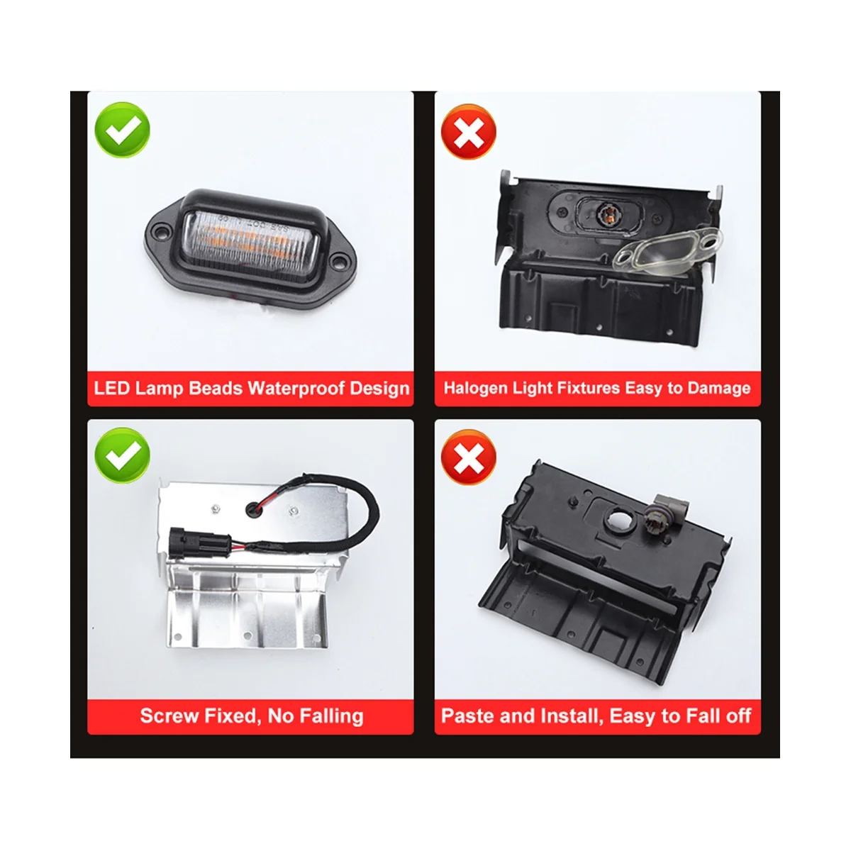 4 шт. автомобильные подсветки для Toyota Land Cruiser Prado FJ 150 2010-2018 (желтые)