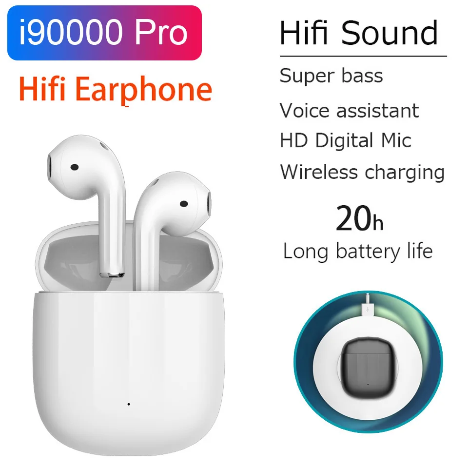 

New TOP i90000 Pro TWS Wireless Earphones Air2 i10 i90000 MAX 15D Super Bass Bluetooth Earhone Stereo Earbuds Great Sound HD MIC