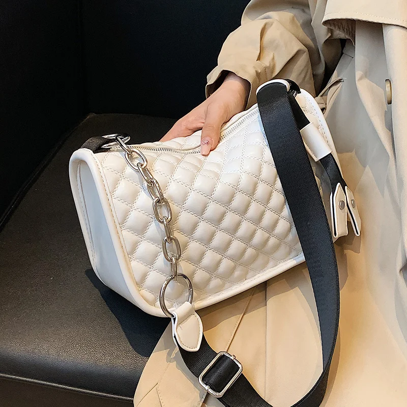 

Luxury Brand Small Lingge Crossbody Sling Bags for Women Fashion Design 2022 Trendy Pu Leather Shoulder Side Bag Female Handbag