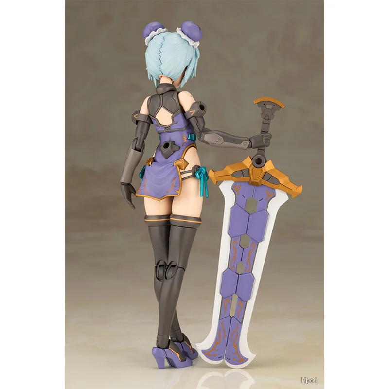 Фото В наличии, натуральная Kotobukiya Frame Arms Girl Model Kit Hresvelgr Qipao Ver, коллекция аниме-фигурок, сборная модель, игрушки для мальчиков №4