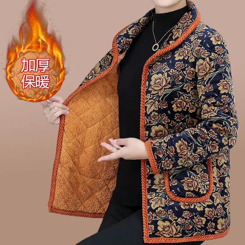 Осенне-зимнее утепленное пальто Паркер модная одежда для матери Printi Теплая