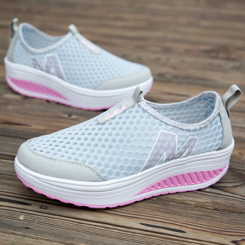

Women Shake Shoes Platform Chunky Sneakers Height Increasing Casual Wedges Shoes for Woman