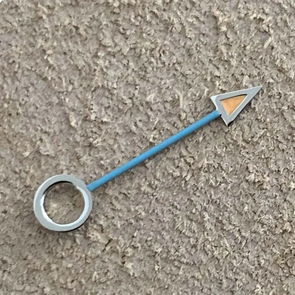 Modified Watch Hands Fine Orange Alarm Watch Hands Green Luminous Adapter Core Watch Hands Fit NH34 NH35 Movement