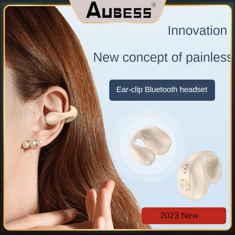 

Sports Headset Painless Wearing Touch Induction Earphone Double Transmission Host Travel Wear Headset No Delay Sense