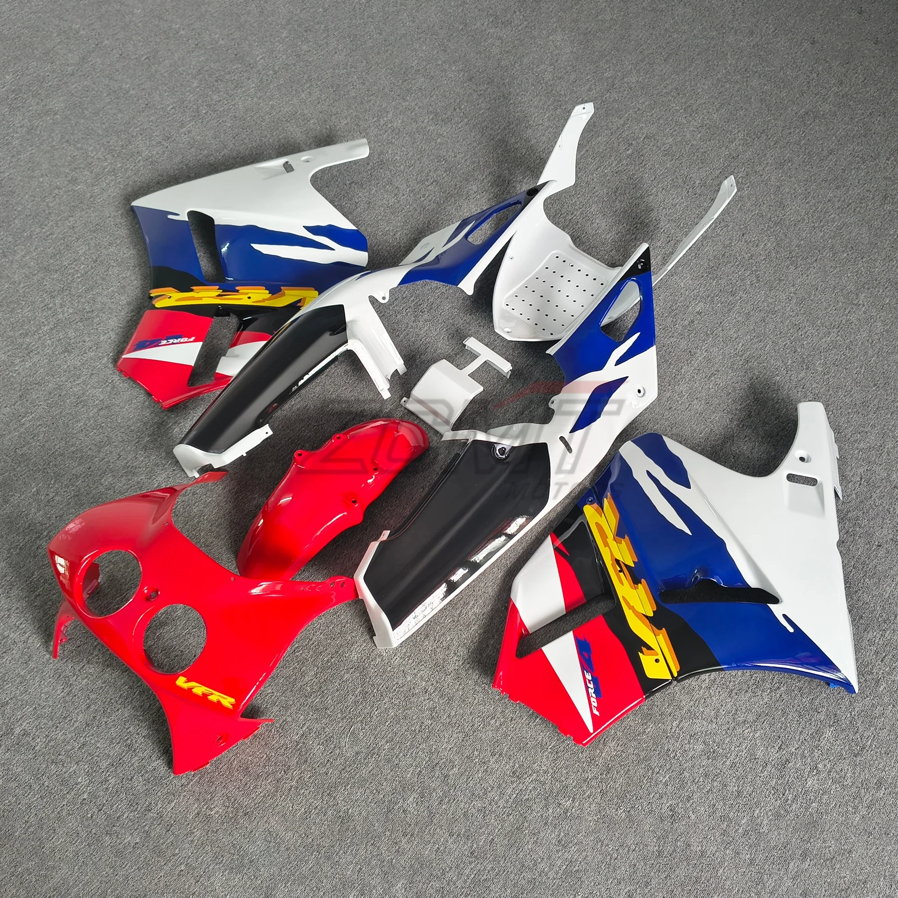 Фото НОВЫЙ Комплект обтекателей ABS для HONDA Repsol Red Blue VFR400R NC24 VFR400 R V4 VFR400RR RVF 87 88 VFR 400 R RR RVF400R 400R CC 1987 1988 №4